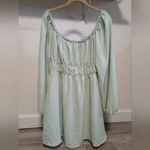 Altar'd State Light Green Mini Dress
